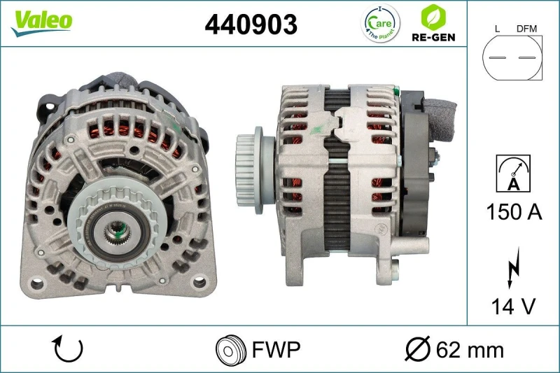 Image of Alternator VALEO 440903