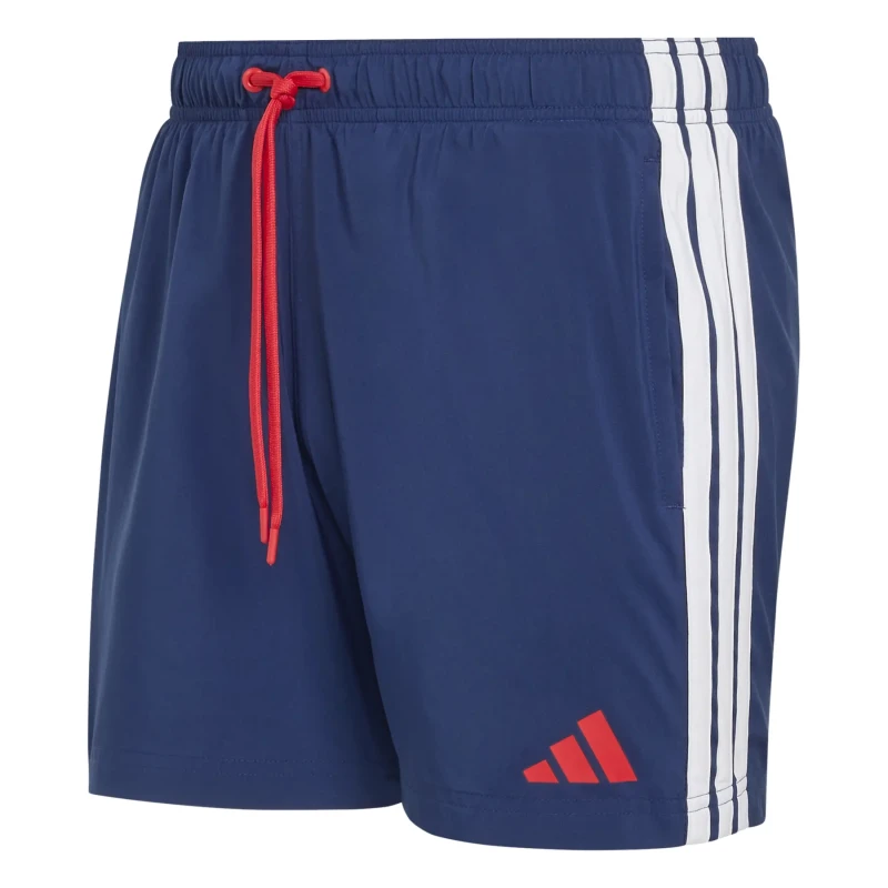 Image of Swim shorts adidas 3-Stripes 5" Bleu Male XS