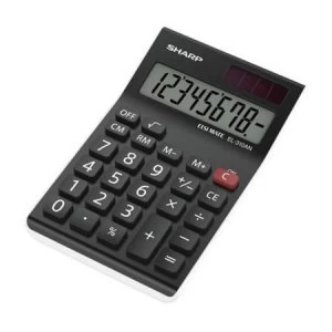 Image of Sharp EL310AX Entry Level Desktop Calculator 8-Digit Black/White