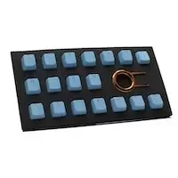 Image of Tai-Hao TPR Rubber Backlit Double Shot 18 Keys Neon Blue