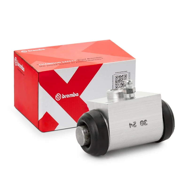 Image of BREMBO A 12 647 Brake Cylinder ESSENTIAL LINE Aluminium Wheel Brake Cylinder (277)