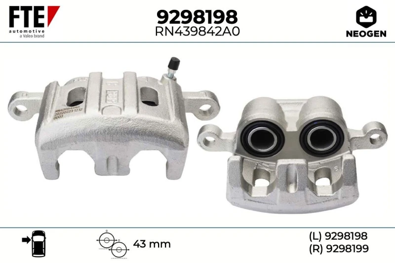Image of Brake caliper FTE 9298198