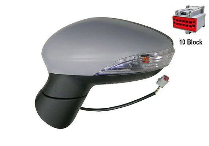 Image of ALKAR 6139362 Wing mirror Left, Electric, Aspherical, primed Outside Mirror (50)