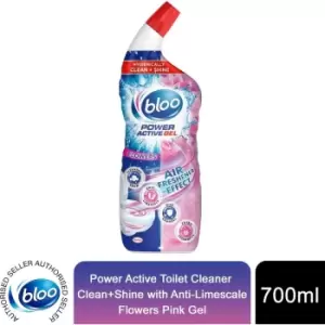 image of Bloo Power Active Flower Toilet Cleaner Gel 700ml