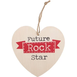 Image of Future Rock Star Hanging Heart Sign