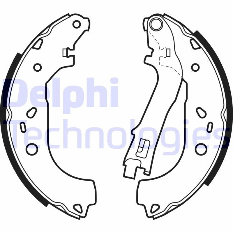 Image of DELPHI Brake Shoe Set DELPHI LS1979