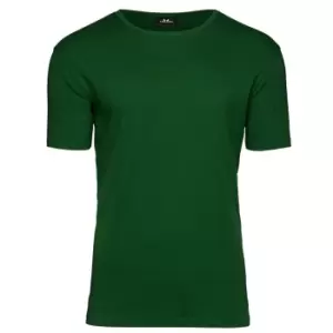 image of Tee Jays Mens Interlock T-Shirt (3XL) (Forest Green)