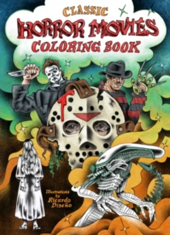 Image of Classic Horror Movies Coloring Book Paperback / softback