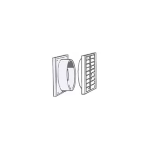 Image of Manrose 300mm Fixed Louvre Grille (White) - 1206W