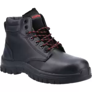 Image of Centek Mens FS317C S3 Leather Safety Boots (10 UK) (Black) - Black
