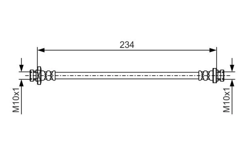 Image of Bosch 1 987 481 079 Brake Hose Brake Hose (83)