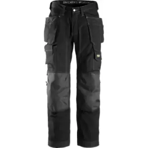 Image of Snickers 3223 Mens Rip Stop Floor Layer Work Trousers Black 30" 32"