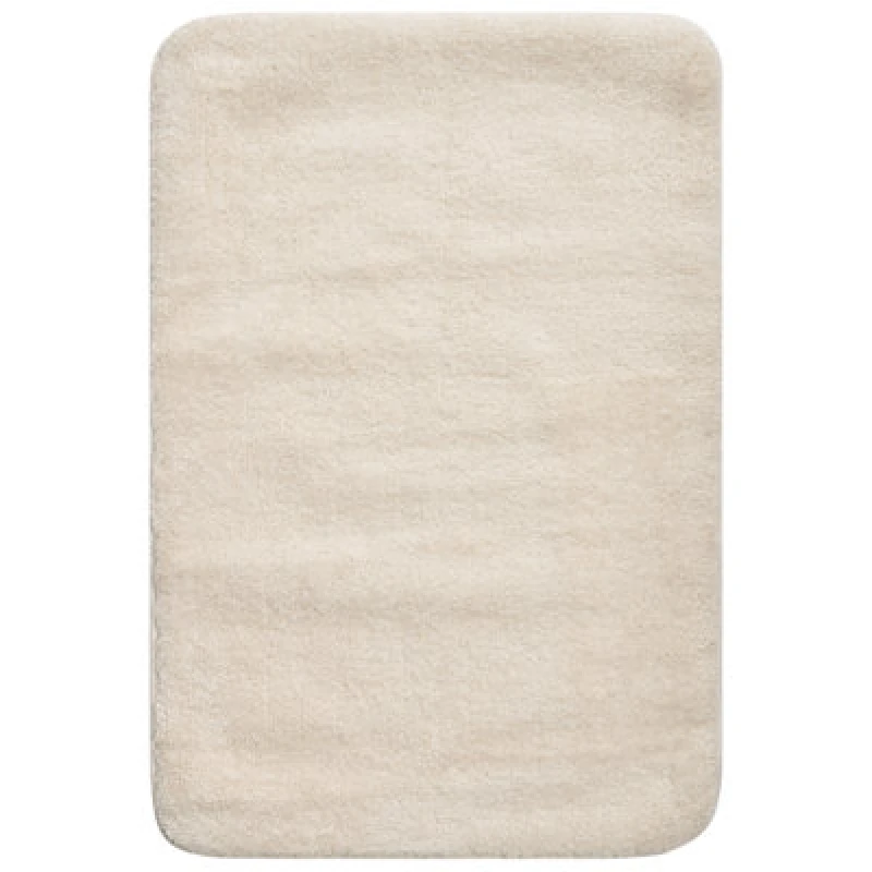Image of Beliani Bath Mat Urlana Off-White 60 X 90 Cm Microfibre
