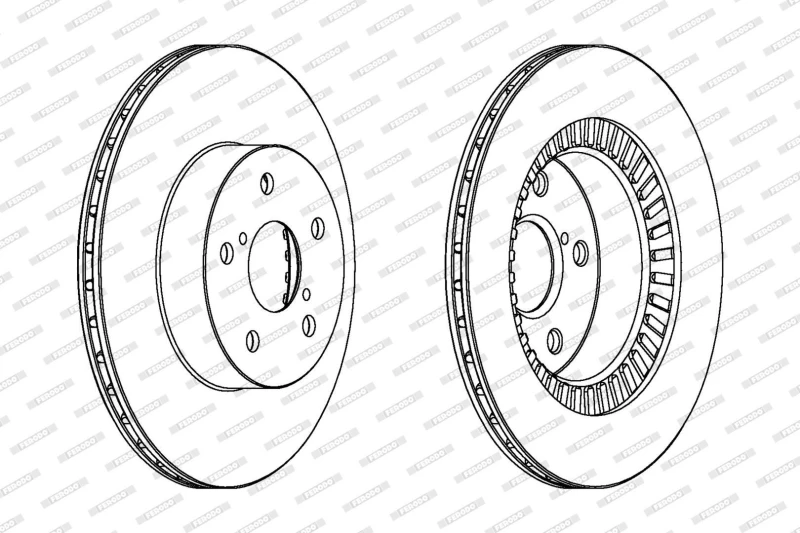 Image of Brake disc FERODO DDF1009C