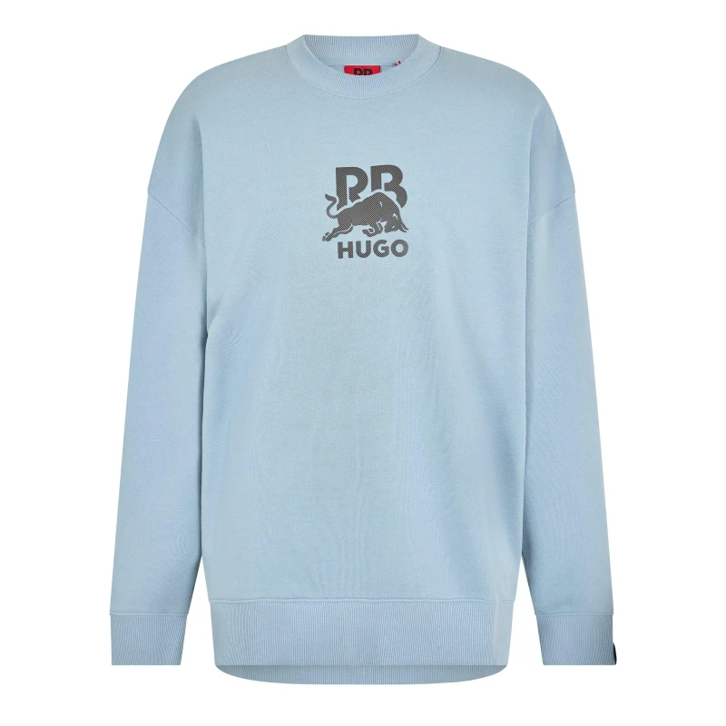 Image of Hugo Mens Dahrain Rb Crew Sweatshirt Medium Blue male L