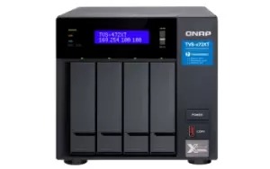 Image of TVS-472XT - NAS - Tower - Intel Pentium - G5400T - Black