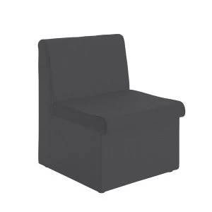 Image of Dams Alto Modular Reception Seating without Arms - Charcoal
