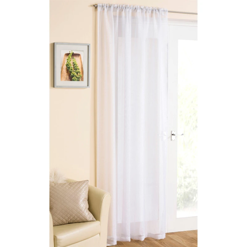 Image of Tyrone Textiles Casablanca Sheer Panel White unisex 138x122cm