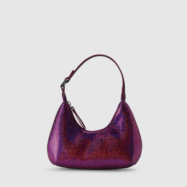 Image of By Far Womens Baby Amber Fuchsia Pink Mini Bag