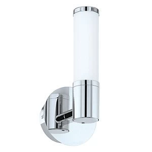 Image of Eglo Palmera 1 LED Polished Chrome Bathroom Single Lamp Up Wall Light - 4.5W