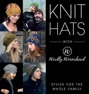Image of knit hats with woolly wormhead styles for the whole family