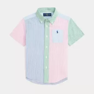 Image of Ralph Lauren Boys Short Sleeve Sport Shirt - Stripe Funshirt - 8 Years