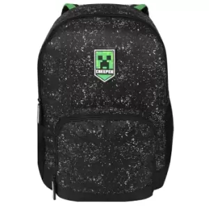 image of Minecraft - Childrens/Kids Galaxy Creeper Backpack (One Size) (Black) - Black