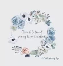 Image of Celebration of life, funeral book, Condolence book to sign (Hardback cover)