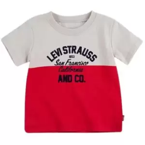 Image of Levis Short Sleeve Colour Block Tee Junior Boys - Multi