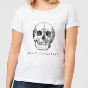 Image of Merry X(-Ray) Mas Womens Christmas T-Shirt - White - 3XL
