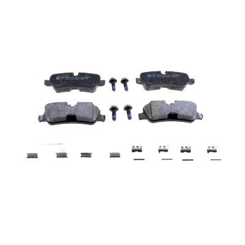 Image of ZIMMERMANN 24192.175.2 Brake pad set Rear Axle, prepared for wear warning indicator, Photo corresponds to scope of supply, with bolts/screws Brake Pa