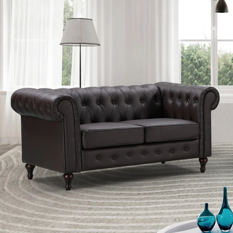 Image of Artemis Home Richland 2 Seat Sofa in Brown Brown Unisex