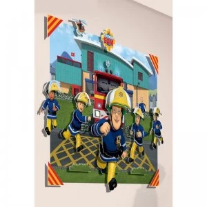 Image of Walltastic Fireman Sam 3D Pop-Out Wall Decoration