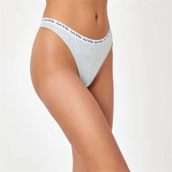 image of Jack Wills Pelcham Heritage Thong - Grey Marl