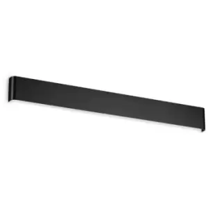 Image of Ideal Lux DELTA 83cm Integrated LED Wall Lamp Black, 4000K