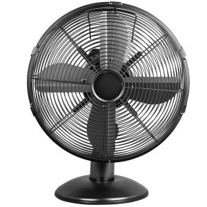 image of Status 12" Oscillating Desk Fan - Satin Black