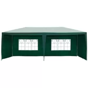 image of Outsunny 6 X 3M Garden Gazebo Marquee Canopy Party Tent Canopy Patio Green