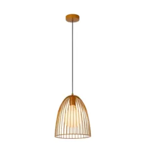Image of Macarons Retro Pendant Light - Ø24.5cm- 1xE27 - Ocher Yellow
