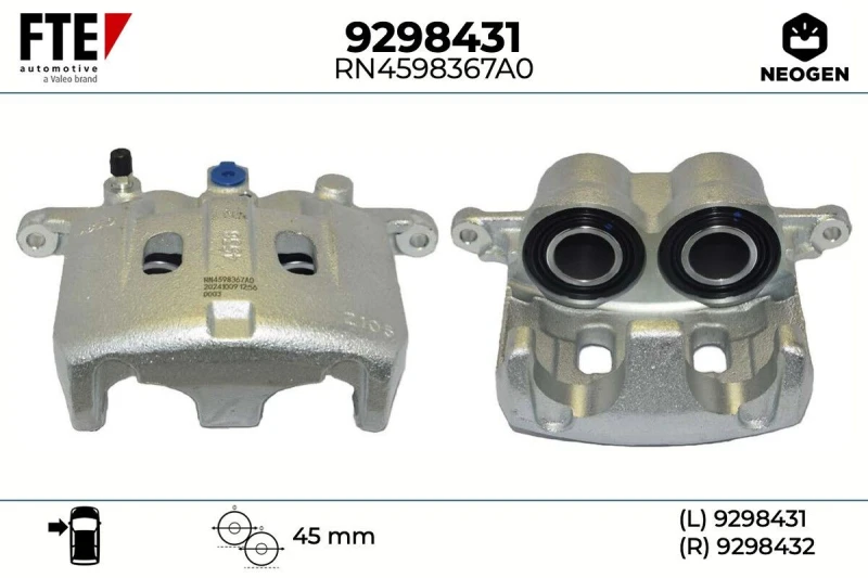 Image of Brake caliper FTE 9298431