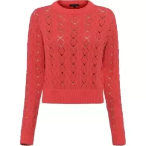 Image of French Connection Karli Mozart Crew Neck Jumper - Red