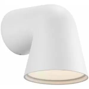 image of Nordlux Front Single Outdoor Down Wall Lamp White, GU10, IP44