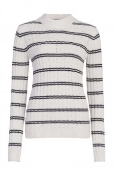 image of French Connection PO Rib Knits High Neck Jumper White