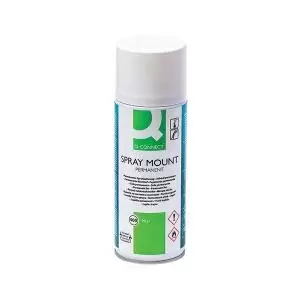 image of Q-Connect Spraymount Permanent Adhesive Aerosol 400ml KF11026 KF11026