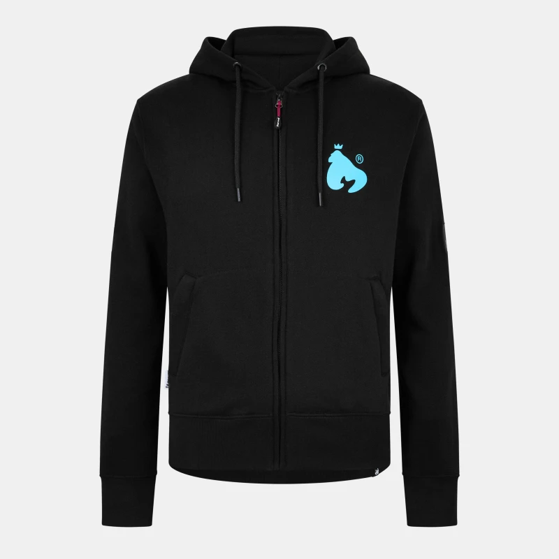 Image of Money Mens Zip Hoodie Black male X Small