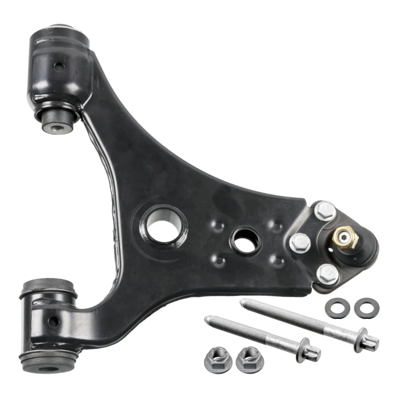 Image of FEBI BILSTEIN 40388 Suspension arm Control Arm, Sheet Steel, Front Axle Right, with rubber mount, with fastening/mounting material Sheet Steel Track C