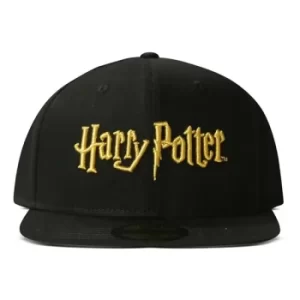 Image of HARRY POTTER Wizards Unite Logo Snapback Baseball Cap, Black (SB273063HPT)