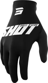 Image of Shot Raw Burst Motocross Gloves, black-white, Size 3XL, black-white, Size 3XL