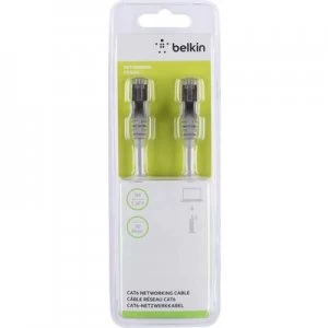 Image of Belkin RJ45 Network cable, patch cable CAT 6 S/FTP 1m Grey incl. detent