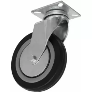 image of Sealey - SCW1125SP Castor Wheel Swivel Plate Ø125mm