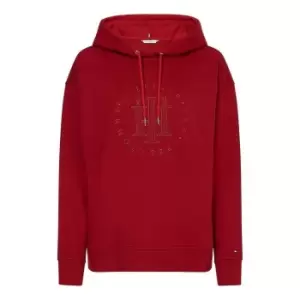 image of Tommy Hilfiger Relax Graphic TH Hoodie - Red